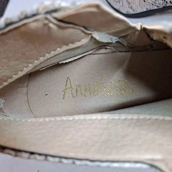 Anneliese Tulsa Booties Womens Sz 9M Snakeskin Print Tan Fabric - Picture 8 of 10